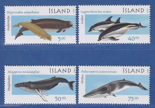Island 2000 Wale und Delphine Mi.-Nr. 954-57 Satz kpl. ** 