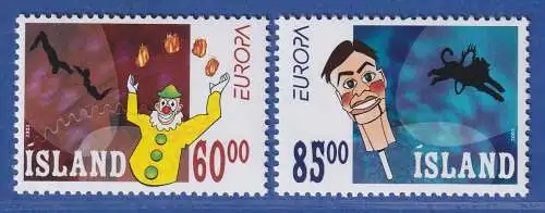 Island 2002 Europa, Zirkus Mi.-Nr. 1009-10 ** 