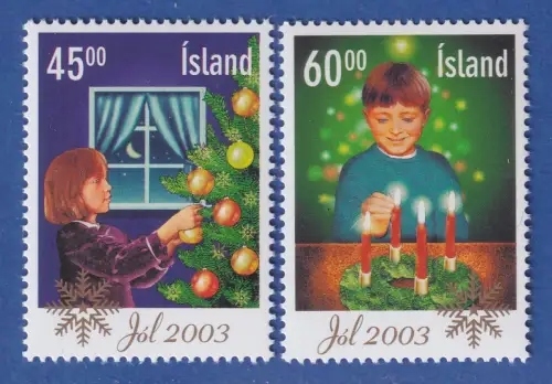 Island 2003 Weihnachten Mi.-Nr. 1049-50 ** 