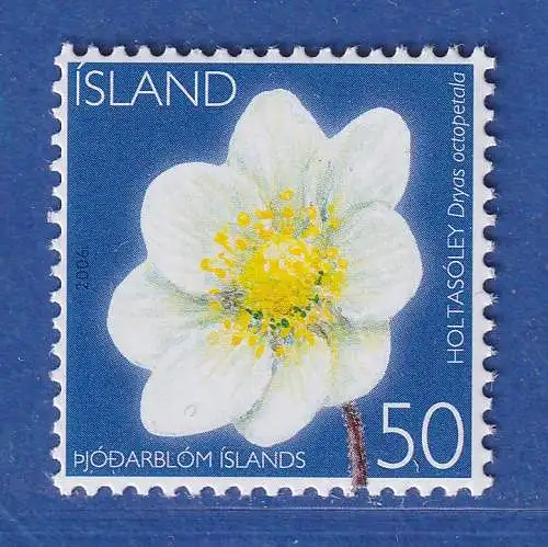 Island 2006 Nationalblume, Silberwurz Mi.-Nr. 1117 ** 