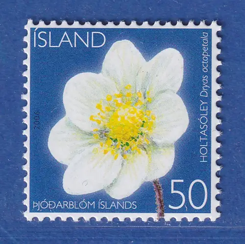 Island 2006 Nationalblume, Silberwurz Mi.-Nr. 1117 ** 
