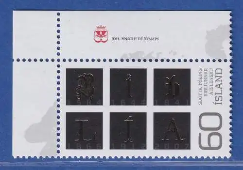 Island 2007 Neue isländische Bibelübersetzung, Inschrift  Mi.-Nr. 1174 ** 