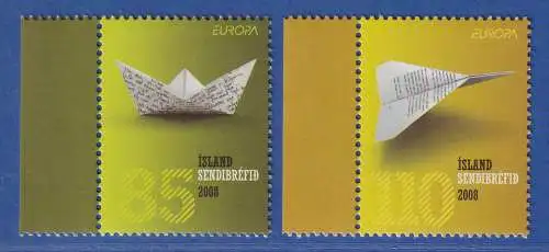 Island 2008 Europa, Der Brief Mi.-Nr. 1205-06 ** 