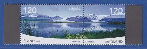 Island 2009 Sepac, Landschaften Nationalpark Vatnajökull Mi.-Nr. 1249-50 ** 
