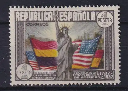 Spanien 1938 Verfassung der USA Mi.-Nr. 712 ungebraucht *