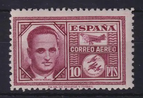 Spanien 1945 Flugpostmarke Joaquin Garcia Morato Mi.-Nr. 929 ungebraucht *