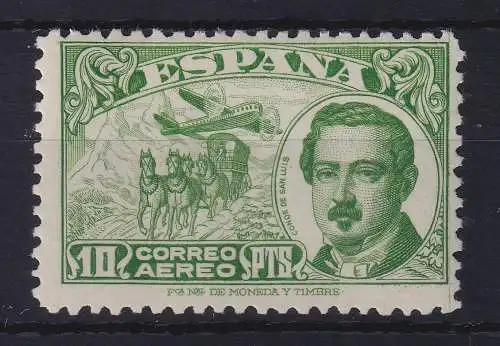 Spanien 1945 Flugpostmarke Tag der Briefmarke Mi.-Nr. 928 ungebraucht *