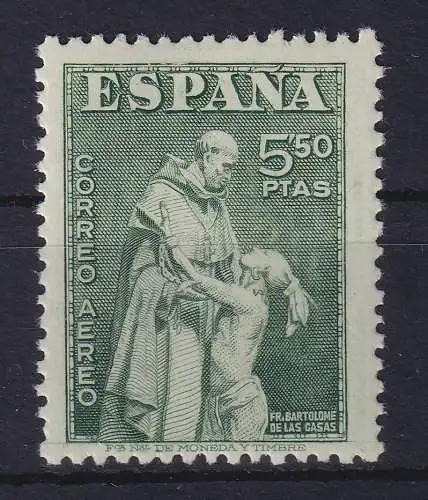 Spanien 1946 Flugpostmarke Tag der Briefmarke Las Casas Mi.-Nr.940 postfrisch **