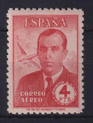Spanien 1945 Flugpostmarke Carlos de Haya González Mi.-Nr. 930 ungebraucht *