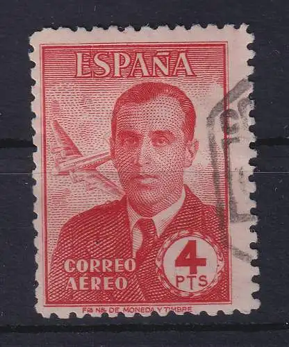 Spanien 1945 Flugpostmarke Carlos de Haya González Mi.-Nr. 930 gestempelt