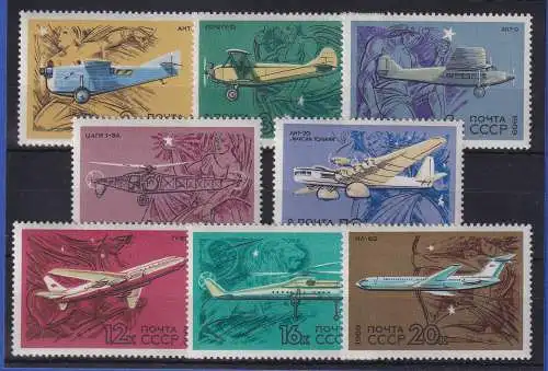 Sowjetunion 1969 Flugzeuge Mi.-Nr. 3700-3707 postfrisch **