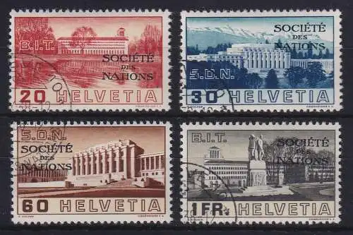 Schweiz Völkerbund 1938  Mi.-Nr. 57-60  gestempelt