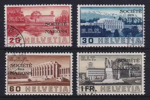 Schweiz Völkerbund 1938  Mi.-Nr. 61-64  gestempelt