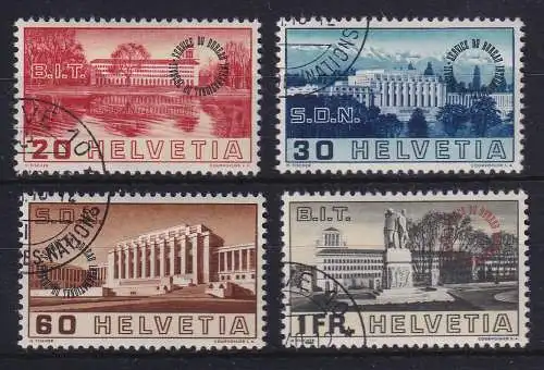 Schweiz Völkerbund 1938  Mi.-Nr. 61-64 Satz kpl. gestempelt