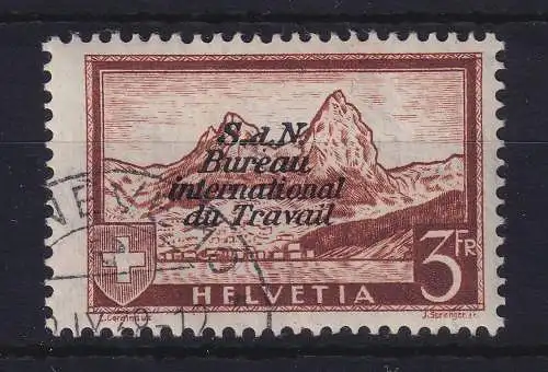Schweiz Internationale Arbeitsorganisation 1937  3 Franken Mi.-Nr. 48 gestempelt