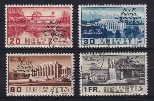 Schweiz Internationale Arbeitsorganisation 1938  Mi.-Nr. 49-52 gestempelt
