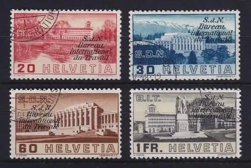 Schweiz Internationale Arbeitsorganisation 1938  Mi.-Nr. 49-52 Satz gestempelt