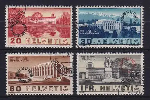Schweiz Völkerbund 1938  Mi.-Nr. 61-64  Satz gestempelt