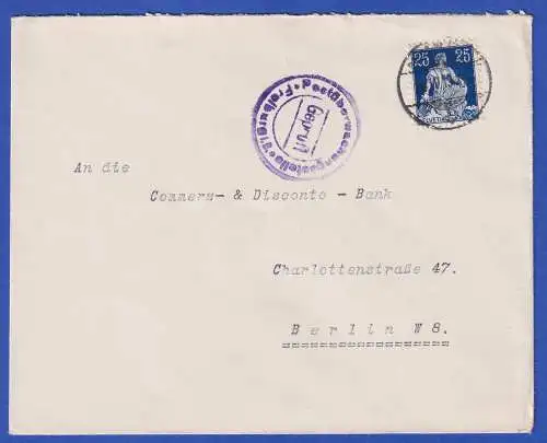 Schweiz 1915 Zensierter Geschäftsbrief nach Berlin