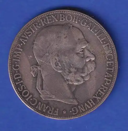 Österreich-Ungarn Silbermünze 5 Kronen Kaiser Franz Joseph 1900 ss