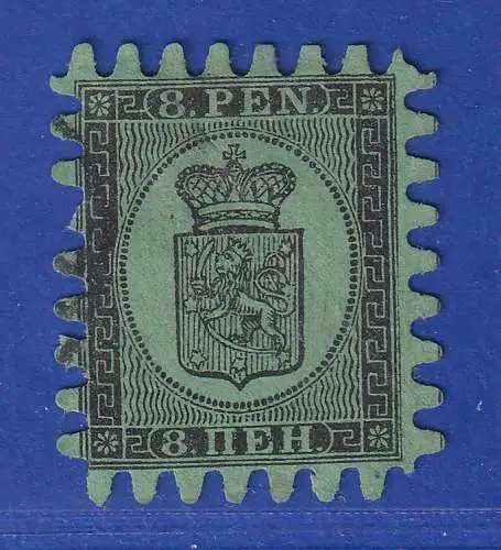 Finnland 1860 Wappen 8 P  Mi.-Nr. 6Cx gestempelt 