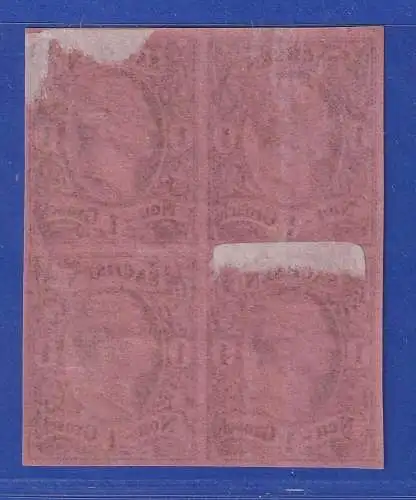 Sachsen 1859 König Johann I. 1 Ngr. Mi.-Nr. 9 IIa Viererblock ** / *