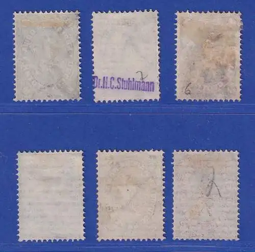 Bulgarien 1881 Wappenlöwe  Mi.-Nr. 6-11  gestempelt