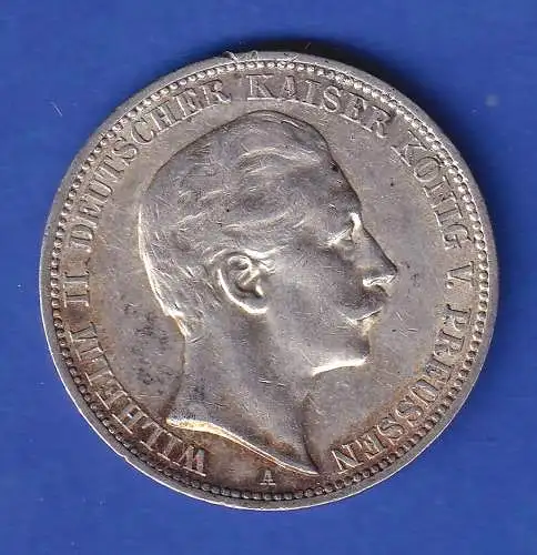 Preußen Silbermünze 3 Mark Kaiser Wilhelm II. 1912 A  ss