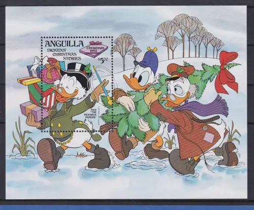 Anguilla 1983 Walt Disney Weihnachten Blockausgabe ** / MNH