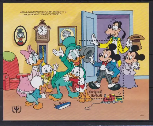 Antigua & Barbuda Walt Disney Blockausgabe ** / MNH
