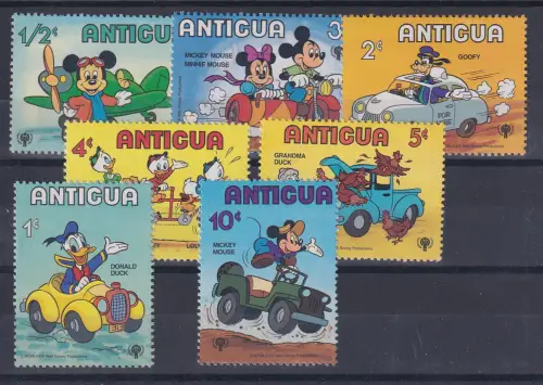 Antigua Walt Disney Sortiment 7 Marken ** / MNH