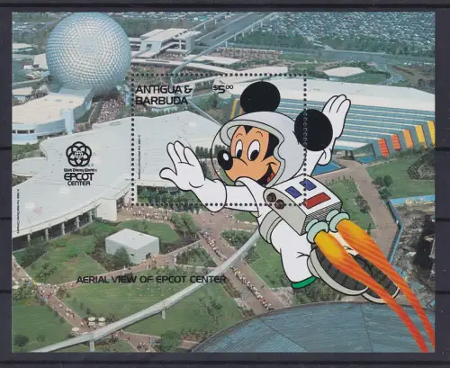 Antigua & Barbuda Walt Disney Blockausgabe ** / MNH
