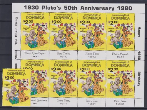 Dominica Walt Disney Pluto verliebt Kleinbogen **