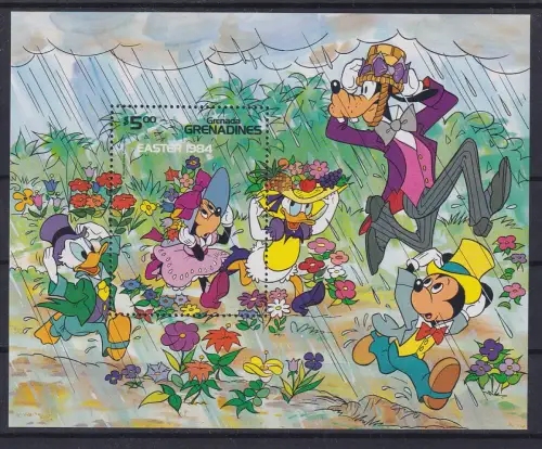 Grenada Walt Disney Ostern 1984 Blockausgabe **