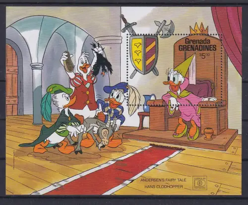 Grenada Walt Disney Hans Clodhopper 1987 Blockausgabe  **