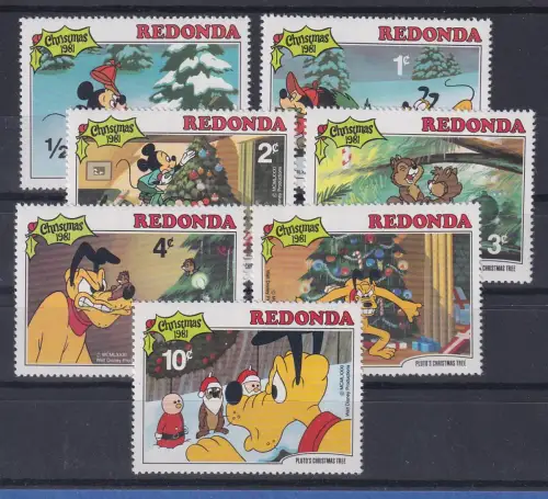 Redonda Walt Disney Weihnachten 1981 verschiedene Motive 7 Werte **