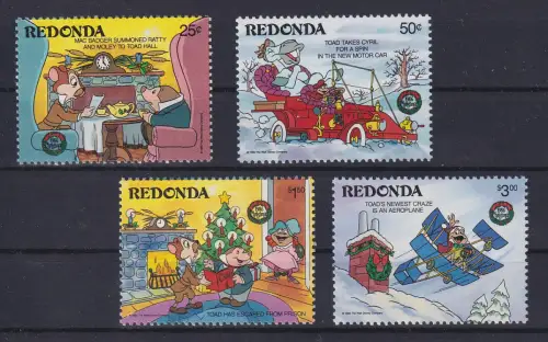 Redonda Walt Disney Weihnachten 1986 4 Werte **