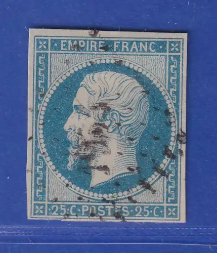 Frankreich 1853 Napoleon III. 25 Centimes Mi.-Nr. 14 mit Nummern-O