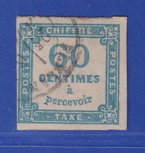 Frankreich 1878 Portomarke Ziffer 60 Centimes Mi.-Nr. 9a  gestempelt