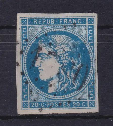 Frankreich 1870 Ceres 20 Centimes Mi.-Nr. 41 II gestempelt