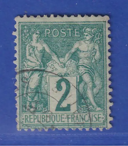 Frankreich 1876 Allegorien des Friedens und Handels 2 C Mi.-Nr. 57 I gestempelt