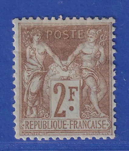 Frankreich 1900 Allegorien 2 Francs Mi.-Nr. 85 ungebraucht *
