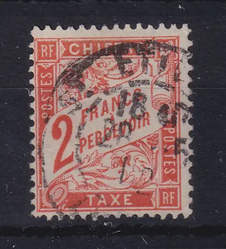 Frankreich 1910 Portomarke Ziffernzeichnung Mi.-Nr. 40 gestempelt