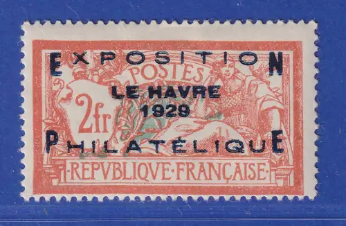 Frankreich 1929 Philatelistische Ausstellung Le Havre Mi.-Nr. 239 ungebraucht *