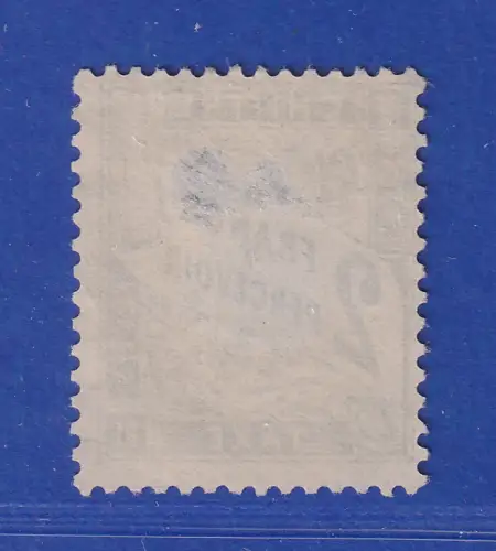 Frankreich 1882 Portomarke Ziffernzeichnung 2 Francs Mi.-Nr. 22 gestempelt