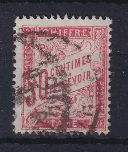 Frankreich 1894 Portomarke Ziffernzeichnung 30 Centimes Mi.-Nr. 32x gestempelt