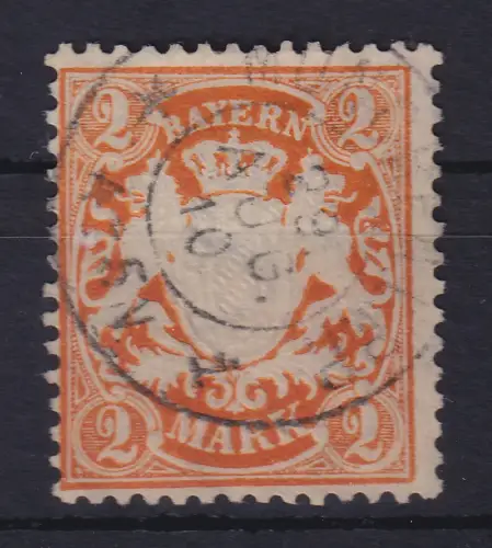 Bayern 1903 Wappen 2 Mark  Mi-Nr. 64y gestempelt
