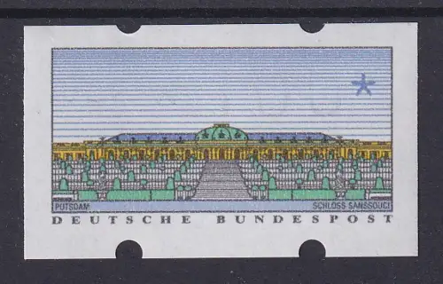 ATM Sanssouci Typ K 100 Pfg sehr schwacher Druck (fast Blinddruck) **