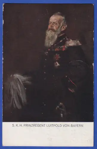 Bayern 1911 Bildpostkarte Prinzregent Luitpold O MÜNCHEN 1911