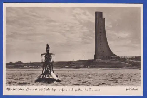 Bildpostkarte Laboe Marine-Ehrenmal  - Foto von F. Urbahns 1930er-Jahre